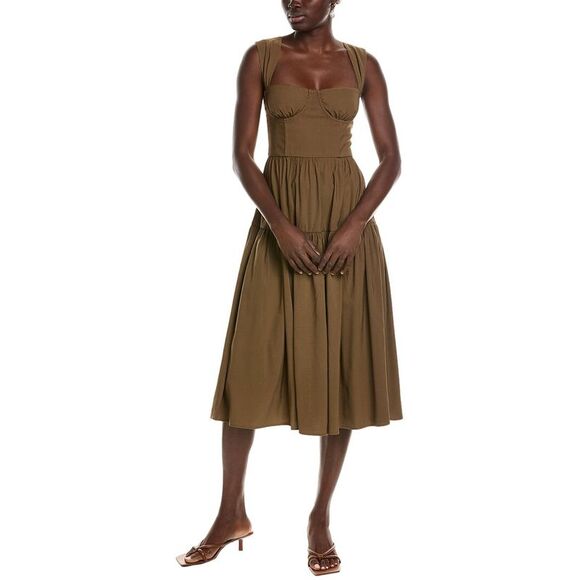 weworewhat belt bodice midi dress WeWoreWhat Belt Bodice Midi Dress